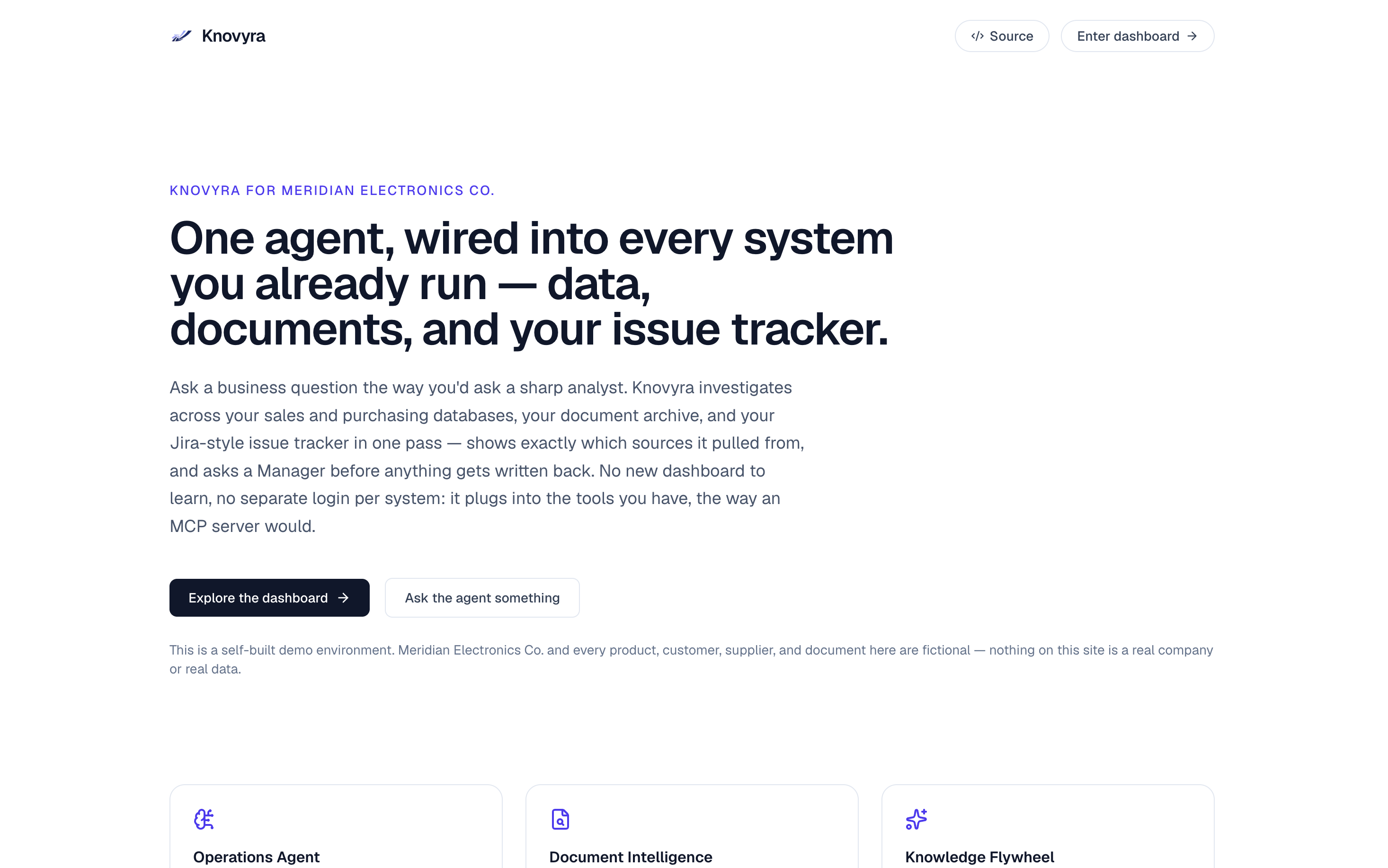 Knovyra homepage